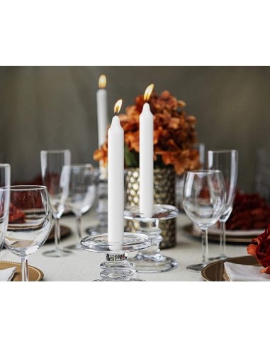 BOLSIUS Stolní svíčky Torpeda 170/20 (bílé) ~5h 8 ks.