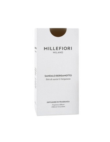 MILLEFIORI SANDALO BERGAMOTTO 77MDSB 100ml tyčinkový vonný difuzér