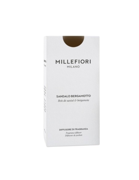 MILLEFIORI SANDALO BERGAMOTTO 77MDSB 100ml fragrance stick diffuser