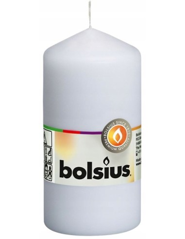 Świeca pieńkowa Bolsius 120/58mm biała 1 sztuka