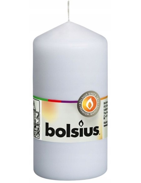 Świeca pieńkowa Bolsius 120/58mm biała 1 sztuka