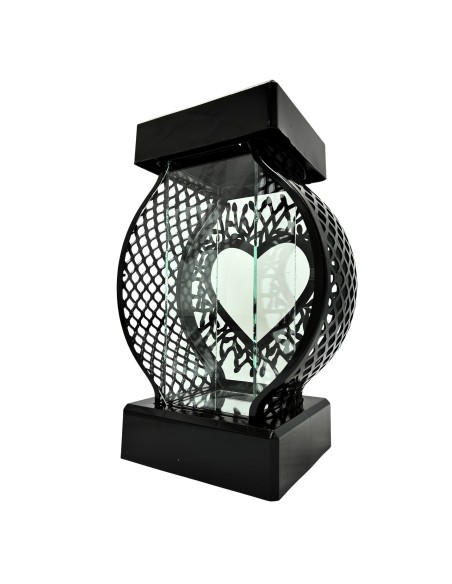 GLAMUR Ratanová kaplnková sviečka veľká XL srdce zlatá