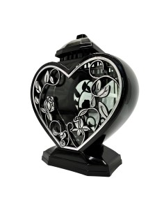 GLAMUR chapel candle, large silver heart