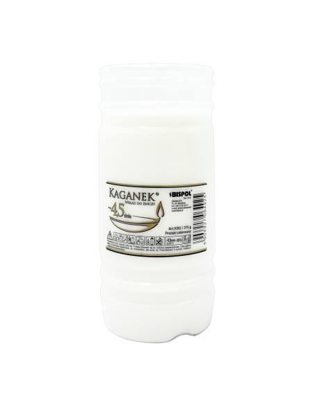 Wkład do zniczy parafinowy Bispol Kaganek K5G 108h 4,5 dnia 1 sztuka