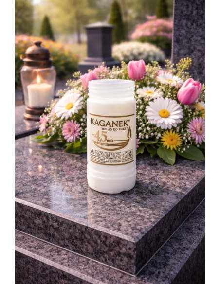 Wkład do zniczy parafinowy Bispol Kaganek K5G 108h 4,5 dnia 1 sztuka