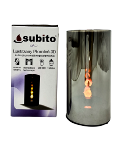 Lampion Lustrzany Płomień 3D LED SUBITO (1051) H150