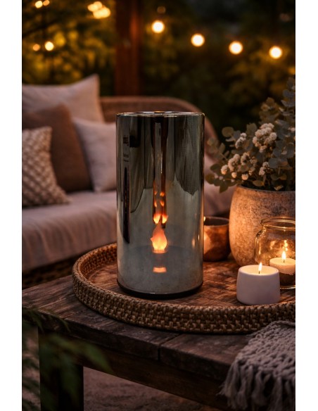 SUBITO 3D LED Flame Mirror Lantern (1051) H150