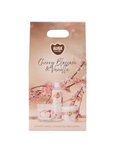 Zestaw prezentowy AURA (AGS-001-017) Kwiat wiśni i Wanilia 2