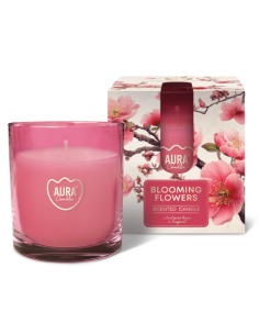 BISPOL Aura scented candle sn82-036-449 (Blooming flowers) approx. 34h