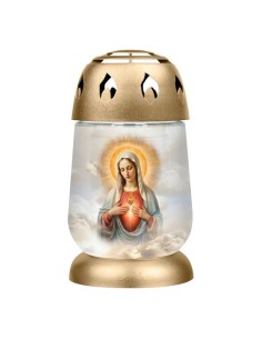 Znicz Lampion BOLSIUS 2S 03 Maria Miłosierna 17cm 24h 1 sztuka