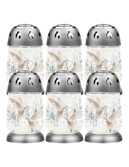 Znicze BOLSIUS 2S 03 Gołębie 17cm 24h 6 sztuk