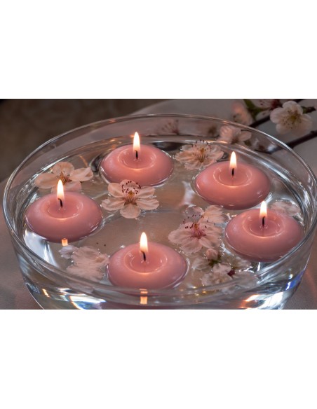 Bolsius BAG floating candles 4.5h 20 pieces misty pink