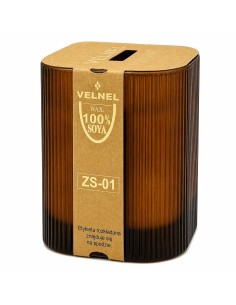 Świeca zapachowa sojowa w szkle VELNEL ZS-01 Pomarańczowy Blask 234g