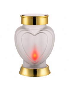 Solárny LED lampáš SUBITO SL4 Srdce matný (S1060) červený 18cm