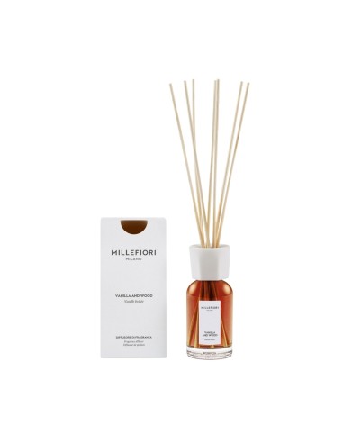 MILLEFIORI VANILLA & WOOD 77MDDV 100ml fragrance stick diffuser
