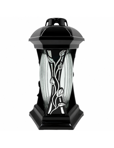 GLAMOUR Luna Laterne R3 silber 31cm Kapellenkerze
