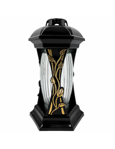 GLAMOUR Luna Lantern R3 zlatá kaplnková sviečka 31 cm