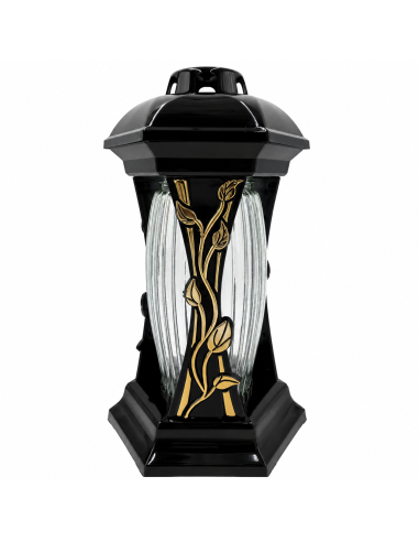 Znicz kapliczka GLAMOUR Lampion Luna R3 złoty 31cm