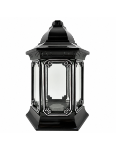 GLAMOUR Lampášová kaplnková sviečka L-13 R1 strieborná 27cm