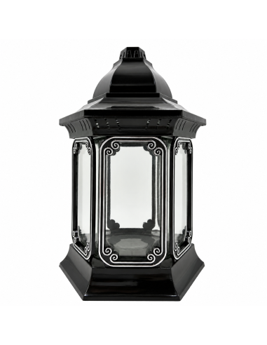 GLAMOUR Lantern chapel candle L-13 R1 silver 27cm