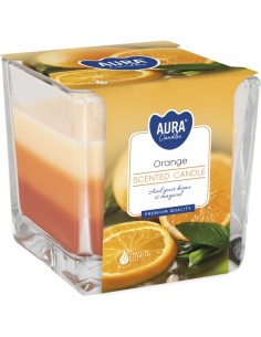 BISPOL Aura scented candle snk80-63 (Orange) approx. 32h