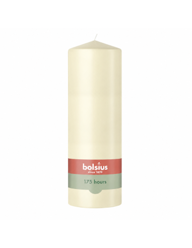 Bolsius pillar candle 300/98mm cream, 1 piece