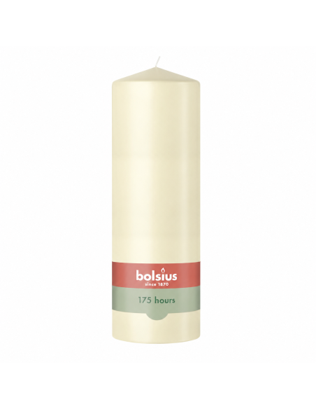 Bolsius Stumpenkerze 300/98mm creme, 1 Stück