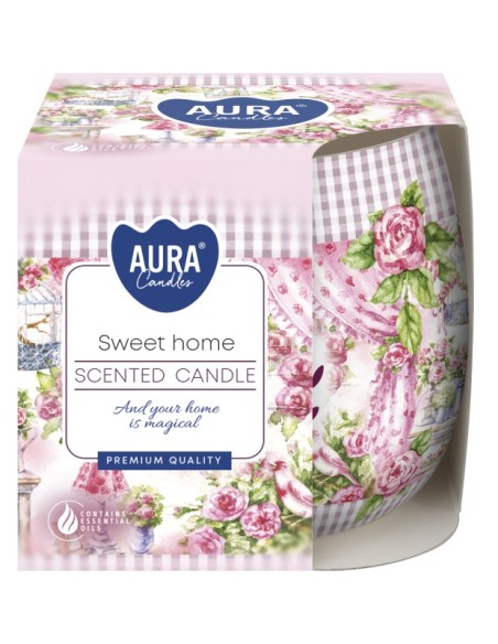 Vonná sviečka BISPOL Aura sn71s-11 (Sweet Home) cca 20h