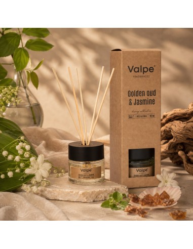 BISPOL Valpe VD-008-521 Vonný difuzér (zlatý oud a jasmín) 50ml