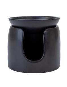 Ceramiczny kominek do wosków zapachowych BISPOL Aura AWB-002-002 czarny