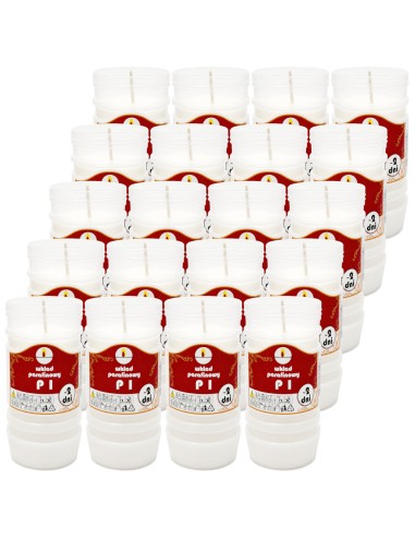 Paraffinkerzeneinsätze Ulmar Oil P1 48h 2 Tage 20 Stück