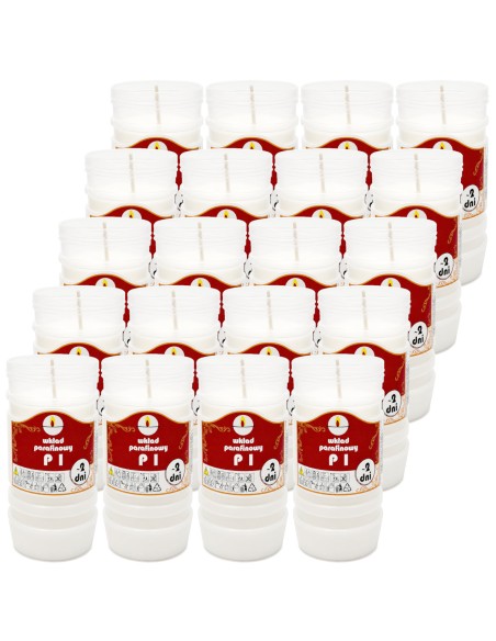 Parafínové vložky do sviečok Ulmar Oil P1 48h 2 dni 20 kusov