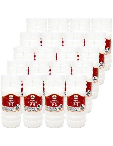 Paraffinkerzeneinsätze Ulmar Oil P2 60h Brenndauer 2,5 Tage 20 Stück