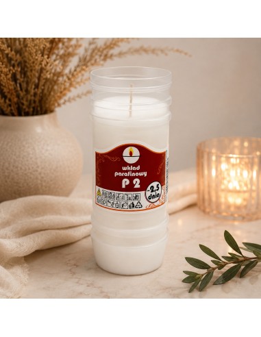 Paraffinkerzeneinsätze Ulmar Oil P2 60h Brenndauer 2,5 Tage 20 Stück