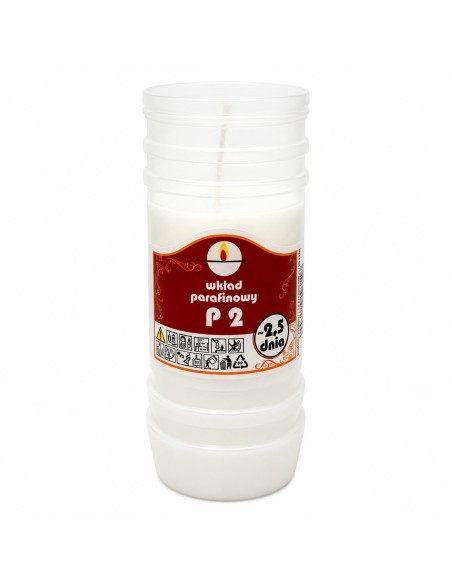 Wkłady do zniczy parafinowe Ulmar Oil P2 60h 2,5 dnia 20 sztuk
