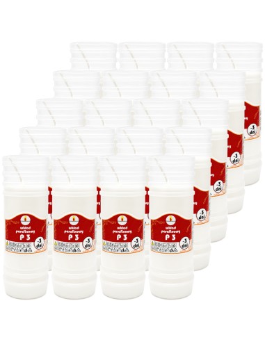 Paraffinkerzeneinsätze Ulmar Oil P3 72h 3 Tage 20 Stück