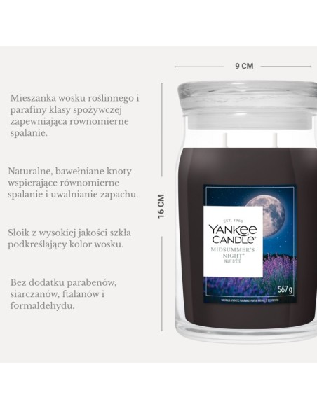 Yankee Candle Vonná sviečka Midsummer's Night veľká 567 g