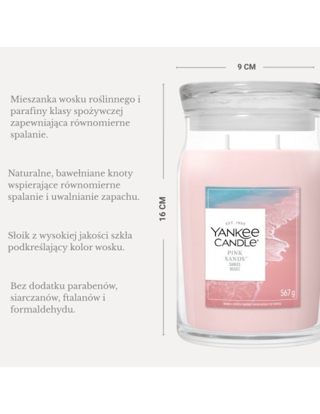 Yankee Candle Pink Sands Scented Candle Large 567g