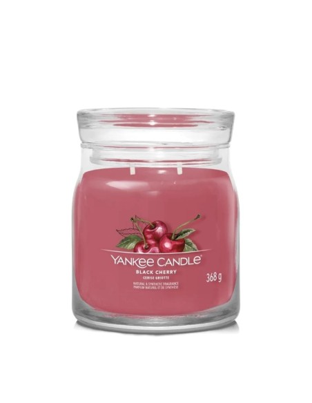Yankee Candle Black Cherry Scented Candle Medium 368g