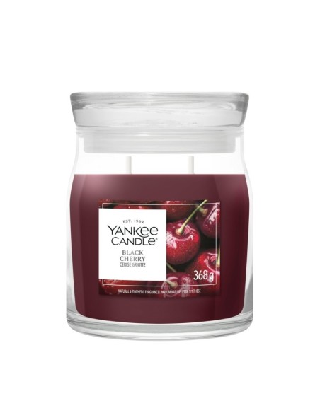 Yankee Candle Black Cherry Scented Candle Medium 368g