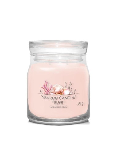 Yankee Candle Duftkerze „Pink Sands“, mittelgroß, 368 g
