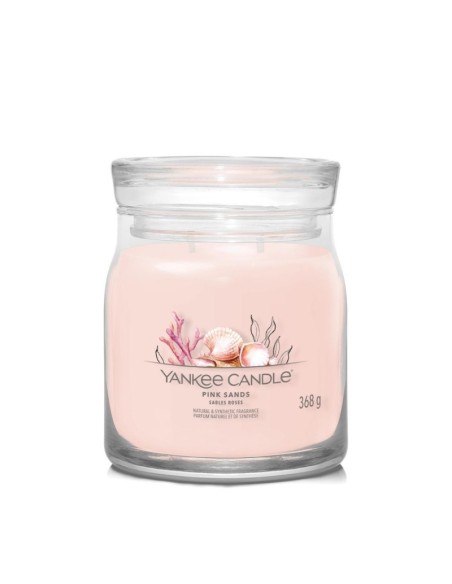 Yankee Candle Duftkerze „Pink Sands“, mittelgroß, 368 g