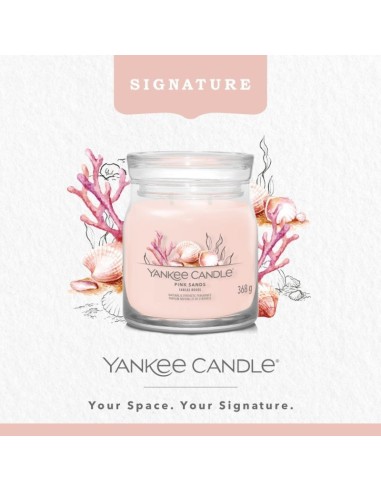 Yankee Candle Duftkerze „Pink Sands“, mittelgroß, 368 g
