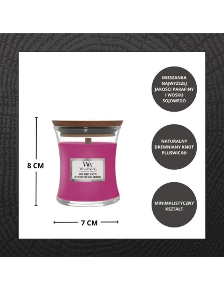 WoodWick Wild Berry & Beets Scented Candle Medium 275g
