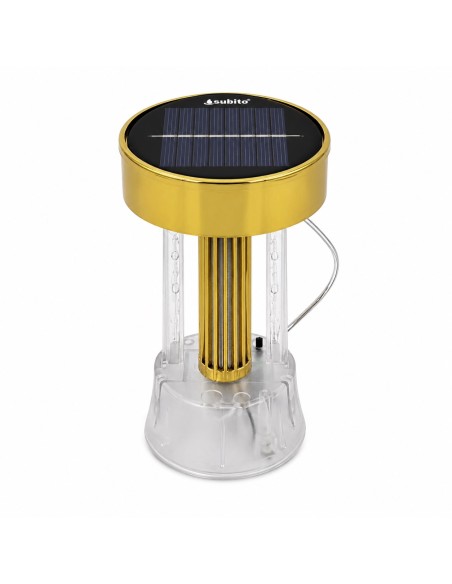 Solar LED insert for SUBITO chapel candle (S1094) 85mm gold panel