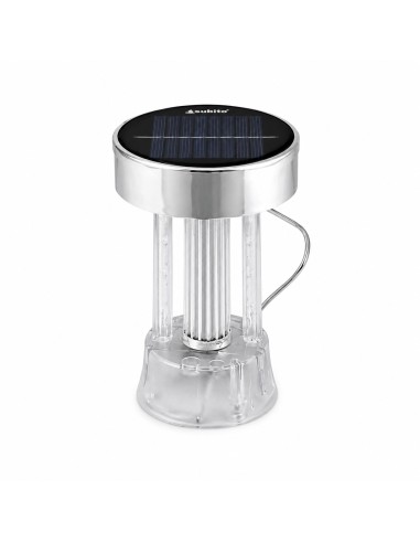 Solar-LED-Einsatz für SUBITO Kapellenkerze (S1095), 85 mm, silbernes Panel