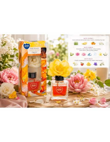 BISPOL Aura dz80k-179 Kvetinový aróma difuzér (čerstvé kvety) 80ml