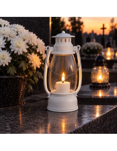 LED oil lamp SUBITO KL 101 white (298) 18cm