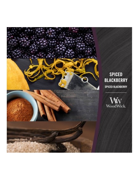 Świeca zapachowa WoodWick Spiced Blackberry duża 610g