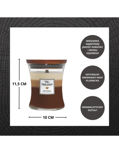 WoodWick Café Sweets Duftkerze, mittelgroß, 275 g